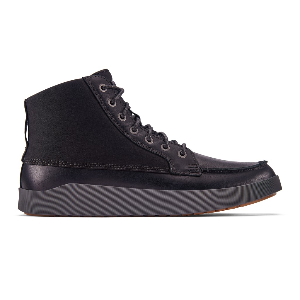Olukai Stiefel Herren - Molina Wasserdichte Leder Schwarz - 15742JHEG